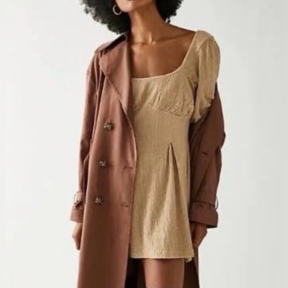 Free People Beach Irish Cream Lunch Date Mini Dress Size Small